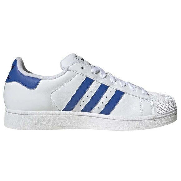 adidas Originals Superstar 2 – Unisex Casual Shoes Cloud White Blue JQ4729 NEW - Picture 5 of 8
